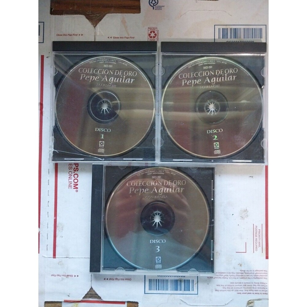 coleccion deoro pepe aguilar dick 1,2,3 no jackets on cds